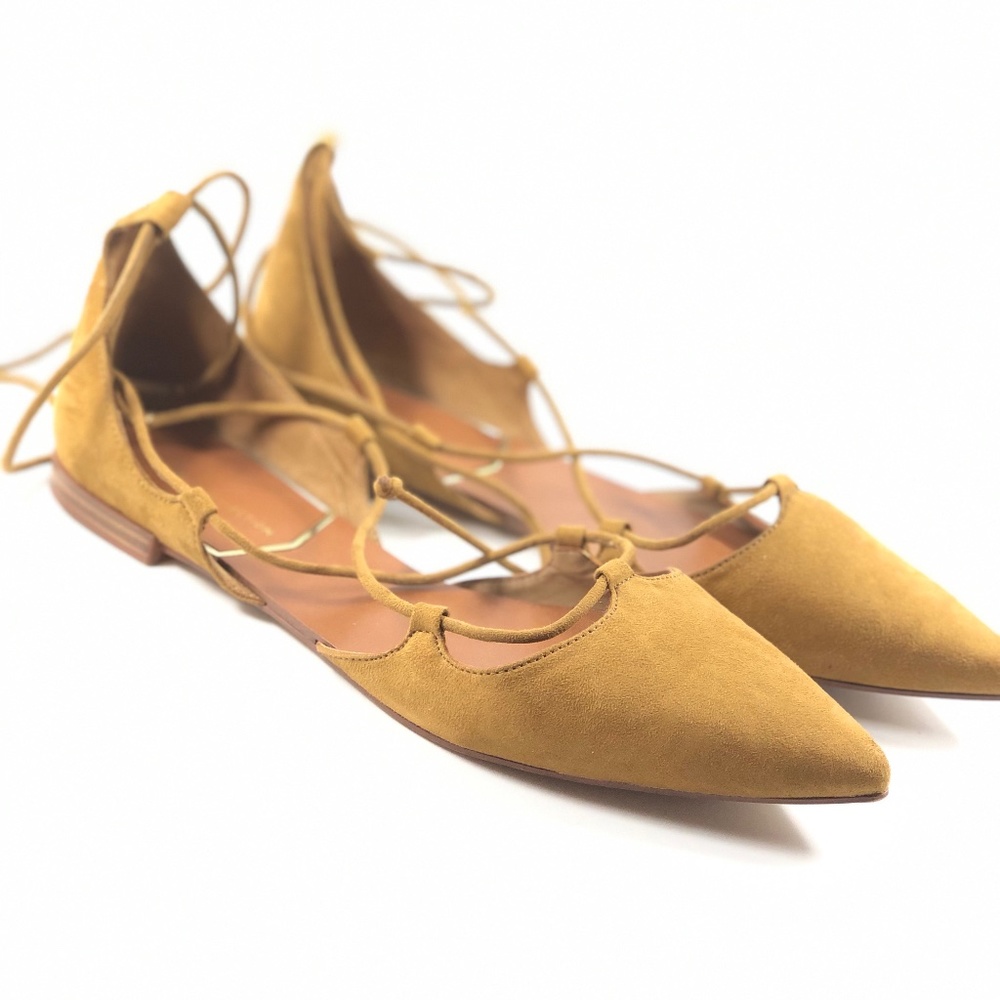Caramel Flats Size 8